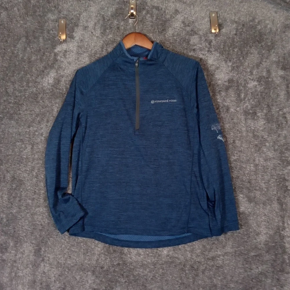 Vineyard Vines Mens Sankaty Half Zip Performance Pull Over Size M